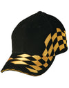 H/B/C embroidery check racing - madhats.com.au