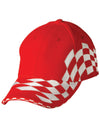 H/B/C embroidery check racing - madhats.com.au