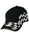 H/B/C embroidery check racing - madhats.com.au