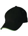 H/B/C sandwich peak cap - madhats.com.au