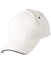 H/B/C sandwich peak cap - madhats.com.au