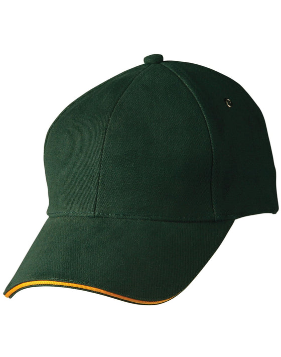 H/B/C sandwich peak cap - madhats.com.au