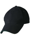 H/B/C sandwich peak cap - madhats.com.au