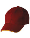 H/B/C sandwich peak cap - madhats.com.au