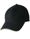 H/B/C sandwich peak cap - madhats.com.au