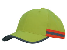  Hi Vis Cap with Reflective Tape - madhats.com.au