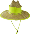 Hi Vis Natural Straw Hats - madhats.com.au