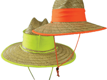  Hi Vis Natural Straw Hats - madhats.com.au