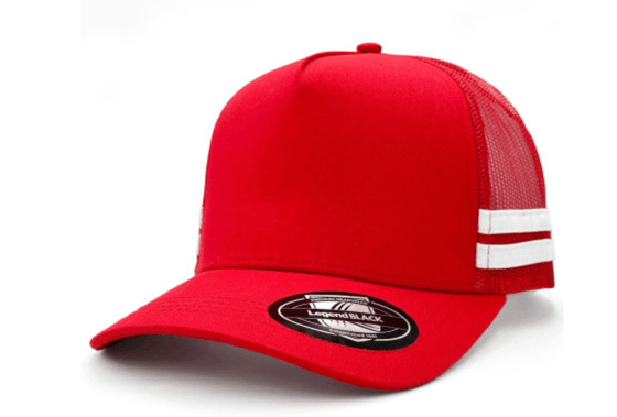 Legend Stripe Trucker Caps - madhats.com.au