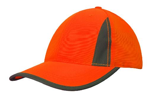 Luminescent Safety Cap with Reflective Inserts and Trim - madhats.com.au