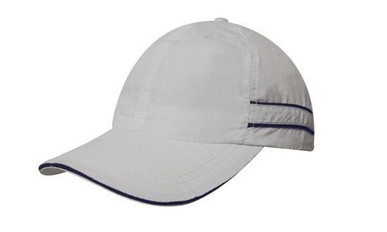 Microfibre Sports Cap with Piping and Sandwich - madhats.com.au