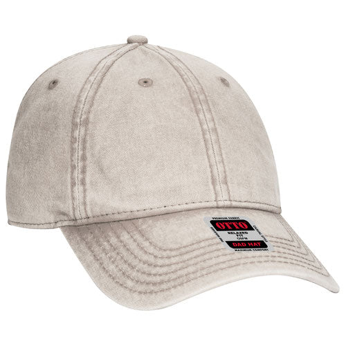 Ottocap 181248. Unstructured Low Profile Snow Washed - madhats.com.au