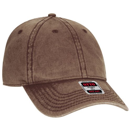 Ottocap 181248. Unstructured Low Profile Snow Washed - madhats.com.au