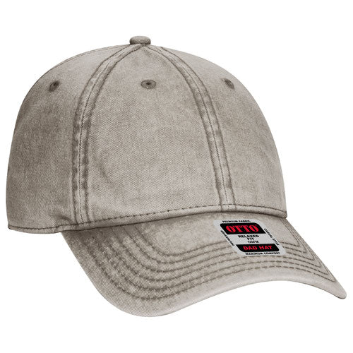 Ottocap 181248. Unstructured Low Profile Snow Washed - madhats.com.au