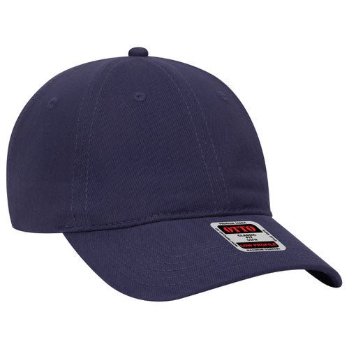 Ottocap 18253 OTTO CAP 6 Panel Low Profile Baseball Cap Brushed Bull Denim - madhats.com.au