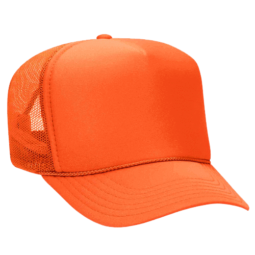 Ottocap 39165 High Crown Foam trucker with rope - madhats.com.au