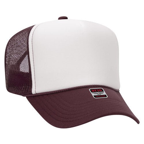 Ottocap 39165 High Crown Foam trucker with rope - madhats.com.au