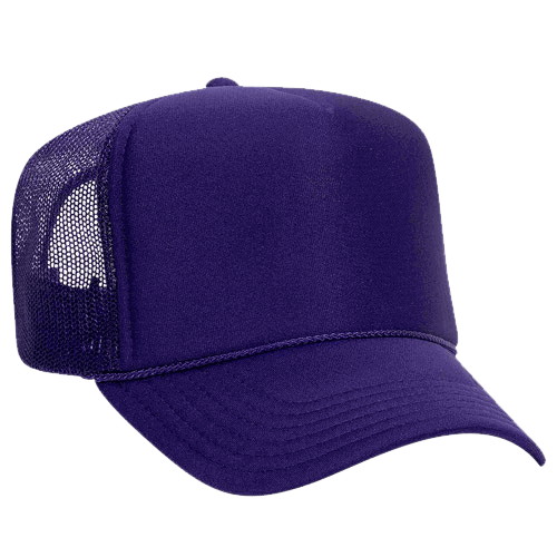 Ottocap 39165 High Crown Foam trucker with rope - madhats.com.au