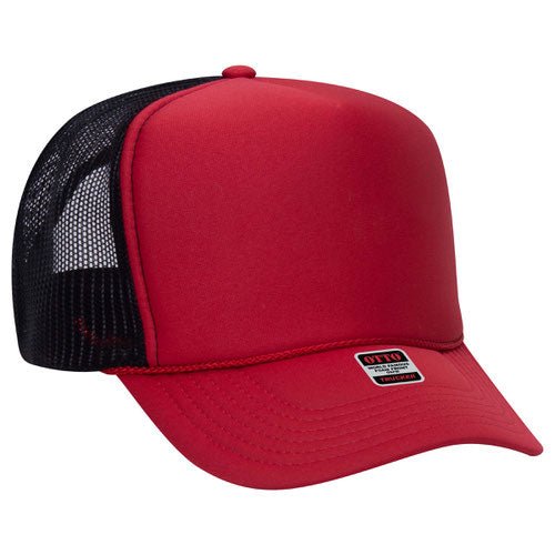 Ottocap 39165 High Crown Foam trucker with rope - madhats.com.au