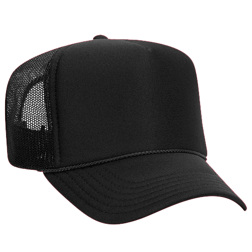 Ottocap 39165 High Crown Foam trucker with rope - madhats.com.au