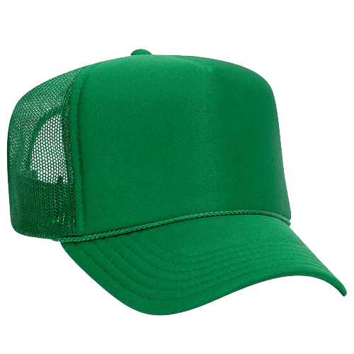 Ottocap 39165 High Crown Foam trucker with rope - madhats.com.au