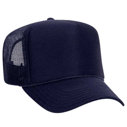 Ottocap 39165 High Crown Foam trucker with rope - madhats.com.au