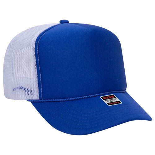 Ottocap 39165 High Crown Foam trucker with rope - madhats.com.au