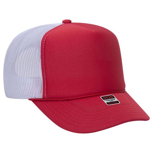 Ottocap 39165 High Crown Foam trucker with rope - madhats.com.au