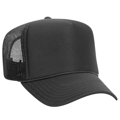 Ottocap 39165 High Crown Foam trucker with rope - madhats.com.au