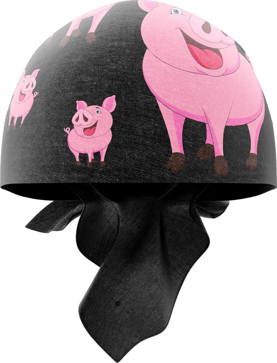 Percy Pig Bandannas - madhats.com.au