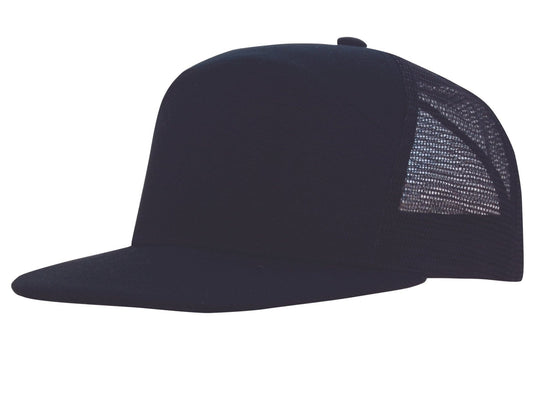 Premium American Twill A Frame Cap with Mesh Back - madhats.com.au