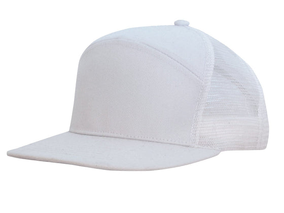 Premium American Twill A Frame Cap with Mesh Back - madhats.com.au