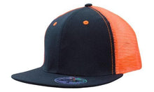  Premium American Twill with Mesh Back & Snap Back Pro Styling - madhats.com.au