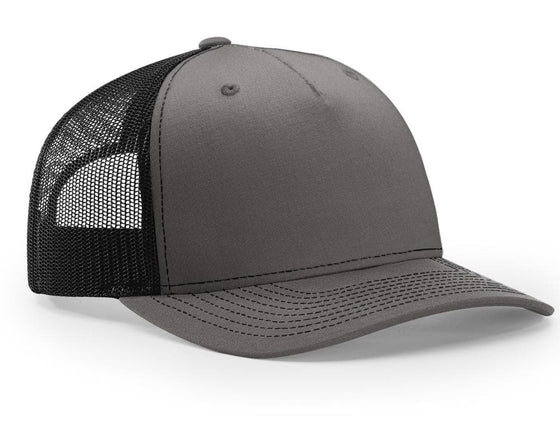 Richardson 5 Panel Trucker Twill Mesh Snapback - madhats.com.au