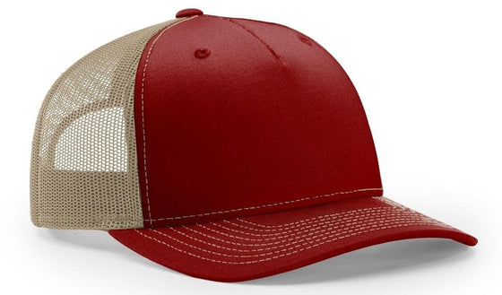 Richardson 5 Panel Trucker Twill Mesh Snapback - madhats.com.au