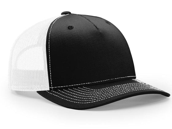 Richardson 5 Panel Trucker Twill Mesh Snapback - madhats.com.au