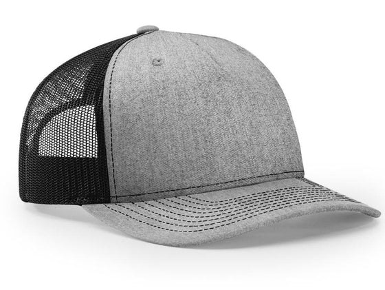 Richardson 5 Panel Trucker Twill Mesh Snapback - madhats.com.au