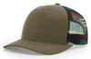 Richardson 6 Panel Trucker Printed Camo Mesh Back - madhats.com.au