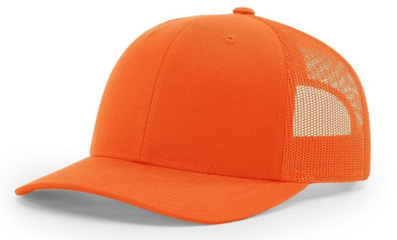 Richardson Blaze Orange Trucker Cap - madhats.com.au