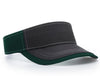 Richardson Charcoal Front With Contrast Stitching Sun Visor - madhats.com.au