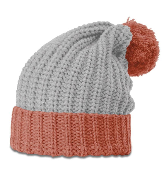 Richardson Chunk Pom Beanie W/Cuff - madhats.com.au