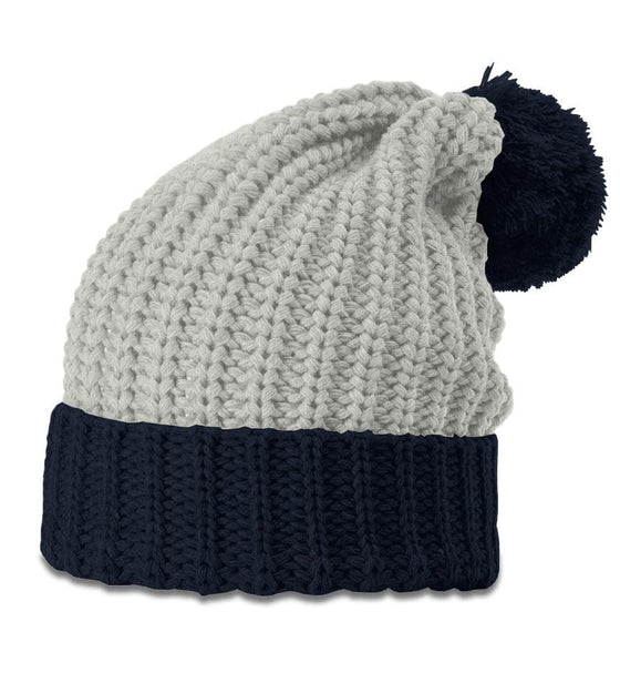 Richardson Chunk Pom Beanie W/Cuff - madhats.com.au