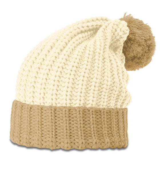 Richardson Chunk Pom Beanie W/Cuff - madhats.com.au