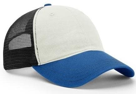 Richardson Tri-Colored Garment Washed Trucker Mesh - madhats.com.au