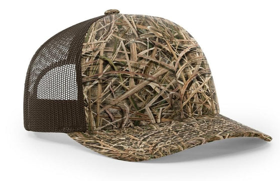 Richardson Trucker Camo Pattern Twill Trucker Mesh - madhats.com.au