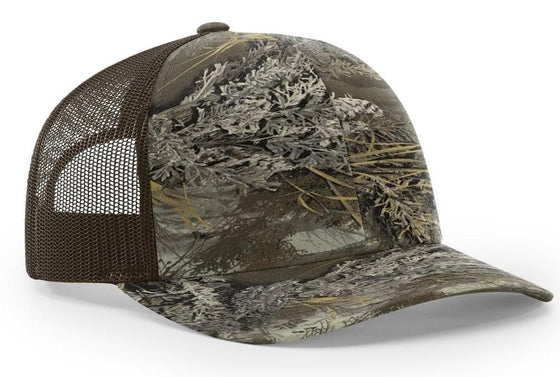 Richardson Trucker Camo Pattern Twill Trucker Mesh - madhats.com.au