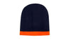 Roll Down Two Tone Acrylic Beanie - Toque - madhats.com.au