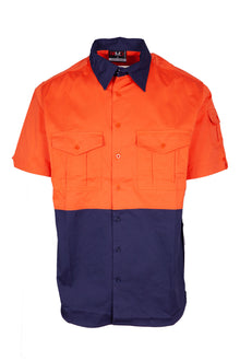  100% Combed Cotton Drill Short Sleeve