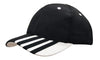 Sandwich Mesh with Striping on Peak - madhats.com.au