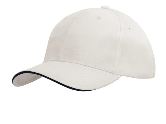 Sports Ripstop Cap with Sandwich Trim - madhats.com.au